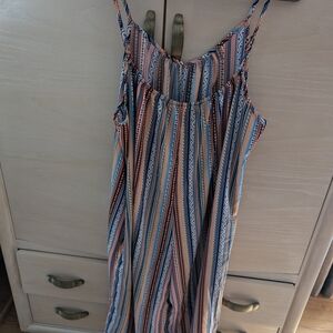 Striped Sleeveless Jumpsuit